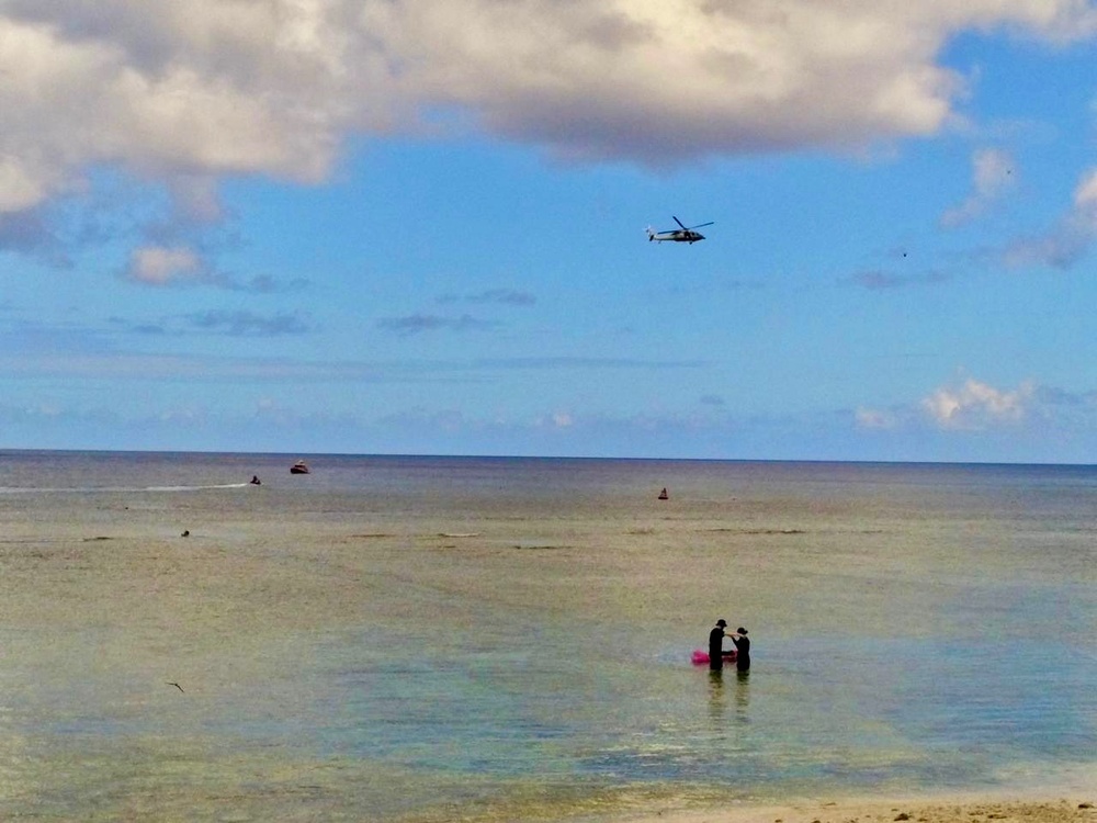 Joint search underway for possible distressed swimmer near Gun Beach, Guam