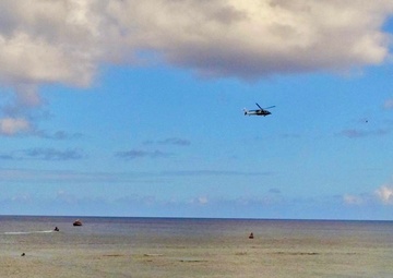 Joint search underway for possible distressed swimmer near Gun Beach, Guam