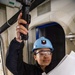 Sailor Performs Maintenance