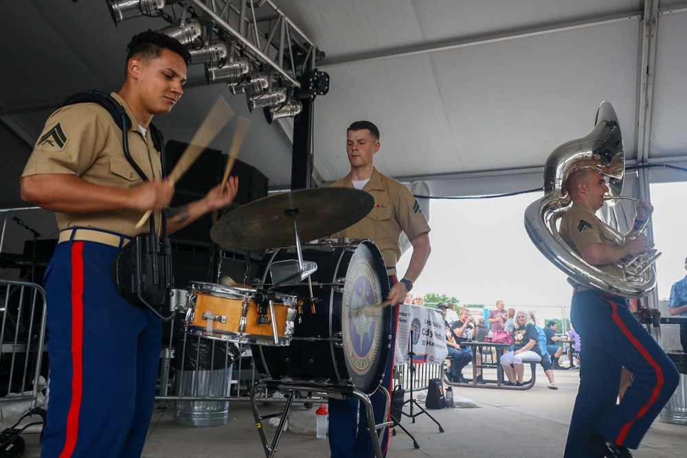 Marine Forces Reserve Band performs at Winona Steamboat Days