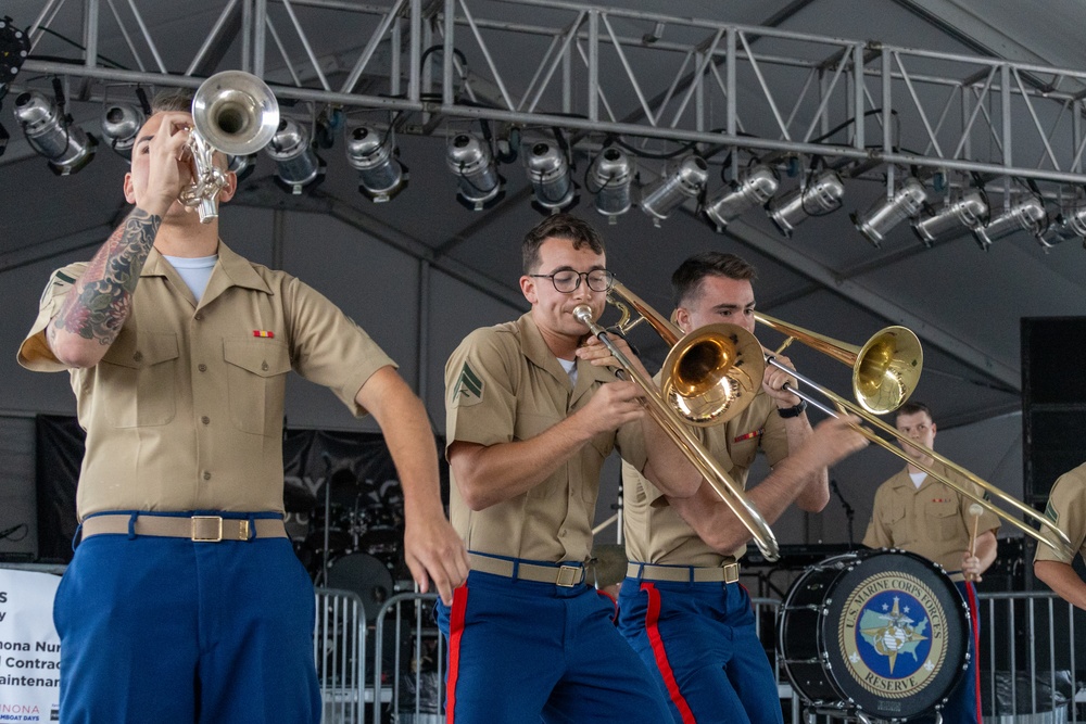 Marine Forces Reserve Band performs at Winona Steamboat Days