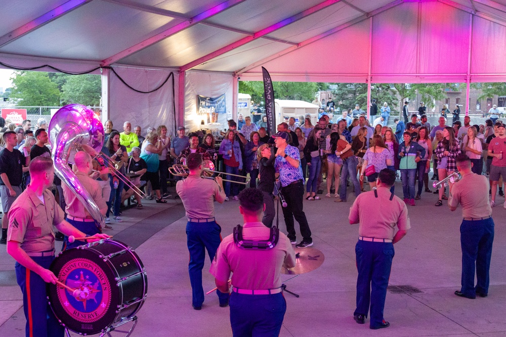Marine Forces Reserve Band performs at Winona Steamboat Days