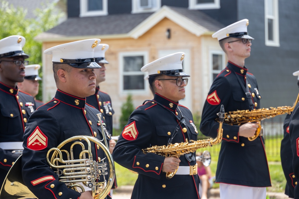 Marine Forces Reserve Band performs at Winona Steamboat Days