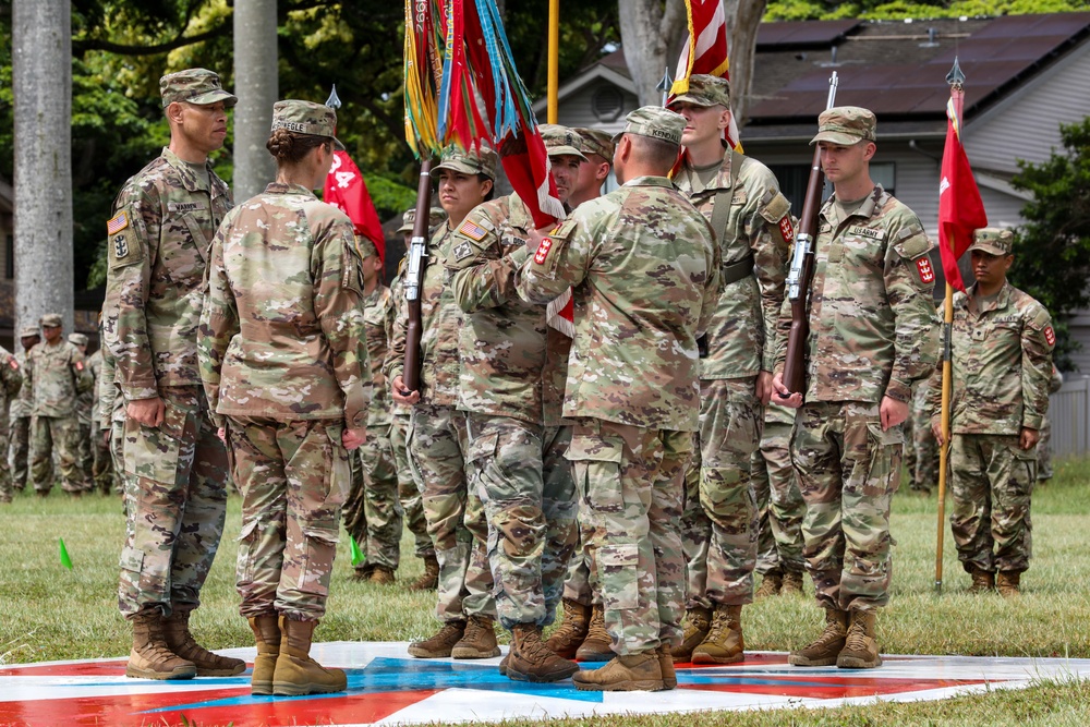 Never Daunted battalion conducts change of command ceremony