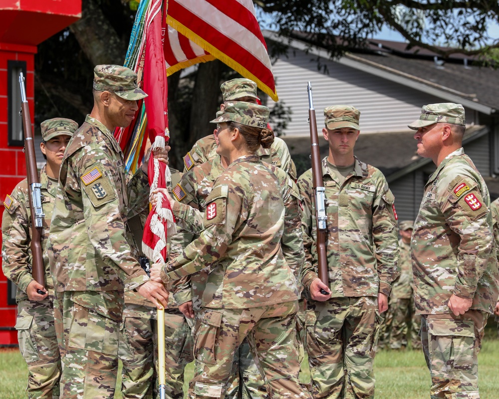 Never Daunted battalion conducts change of command ceremony