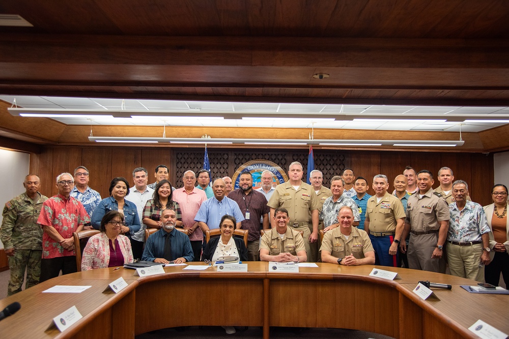 Civil-Military Coordination Council Meeting convened at the Ricardo J. Bordallo Complex in Adelup