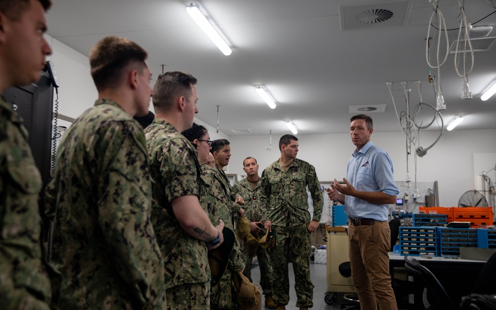 ESL Sailors participate in a tour of the Charles Darwin University Technical and Further Education Campus