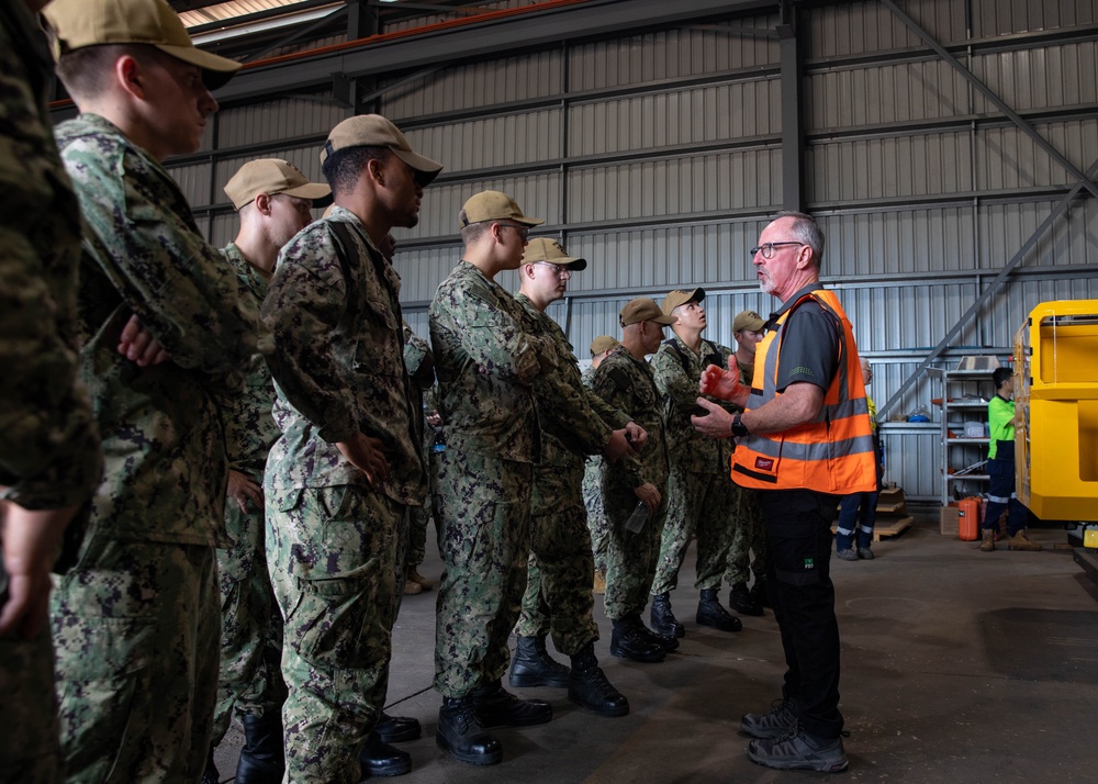 ESL Sailors participate in a tour of the Charles Darwin University Technical and Further Education Campus