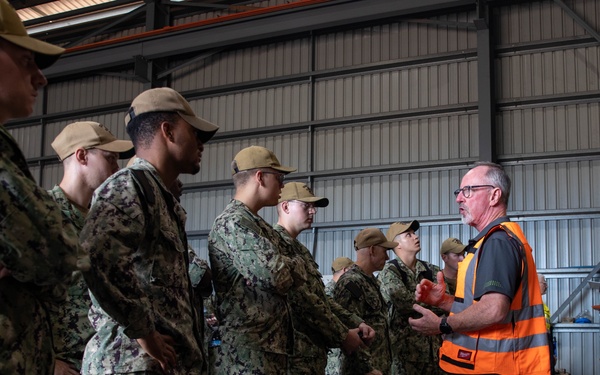 ESL Sailors participate in a tour of the Charles Darwin University Technical and Further Education Campus