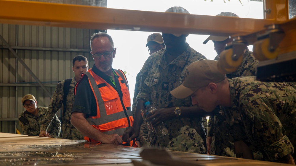 ESL Sailors participate in a tour of the Charles Darwin University Technical and Further Education Campus