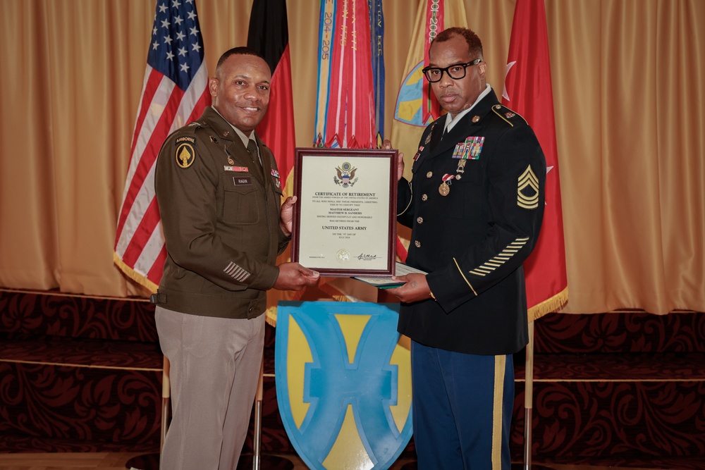 21st Theater Sustainment Command hosts Quarterly Retirement Ceremony