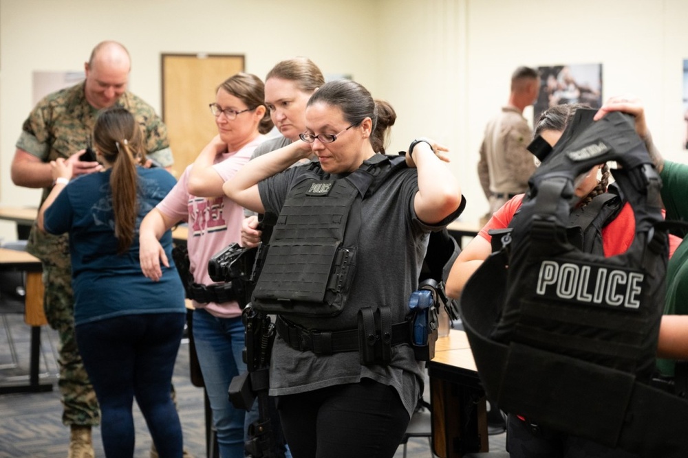 Fort Leonard Wood Marines show off equipment, duties with family, friends at spouse's day event