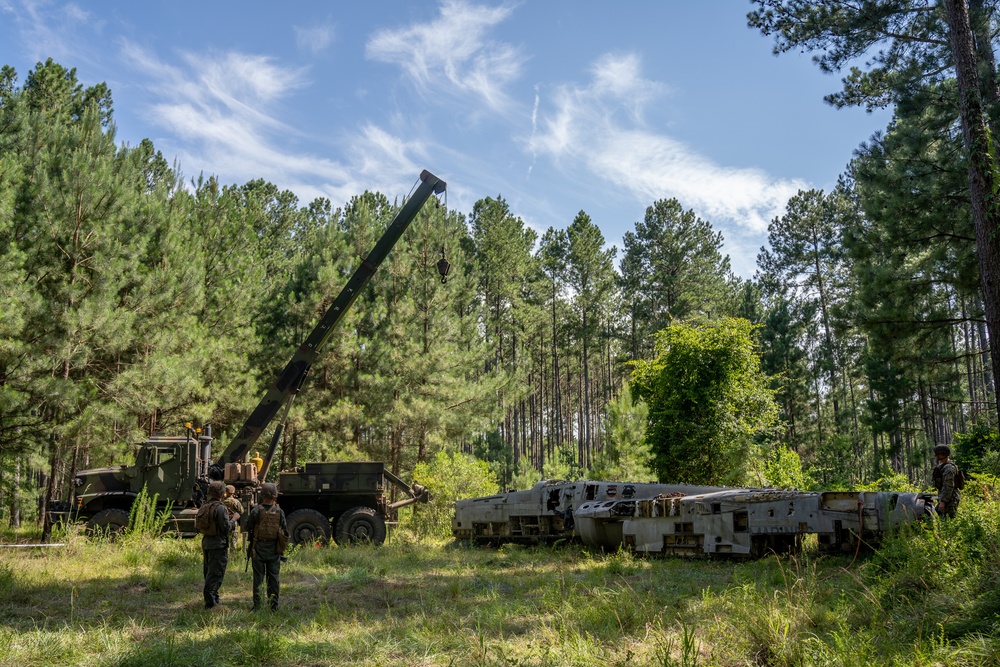 MWSS-273 conducts aircraft recovery training at Townsend Bombing Range