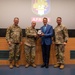 Lt. Col. Charles Gilbertson receives first Lions Legacy award for officers during quarterly All-Hands brief