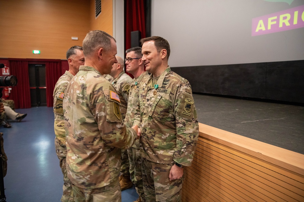Col. Joseph Bruhl awarded Army Commendation Medal during quarterly All-Hands brief
