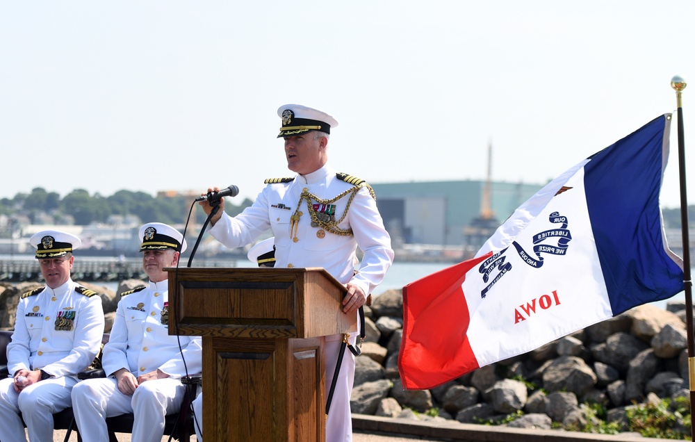 PCU Iowa Change of Command Ceremony