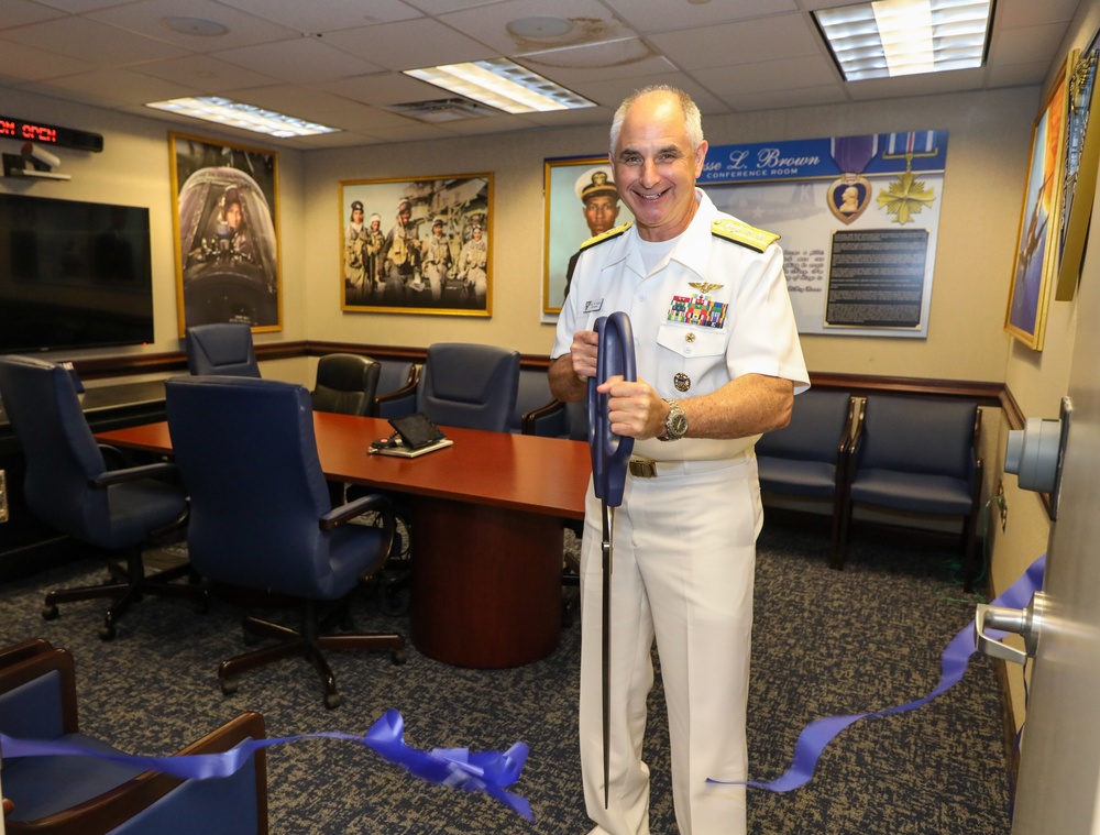 Ensign Jesse L. Brown conference room dedicated at AIRLANT