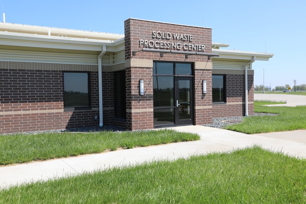 Exterior of the Solid Waste Recycling Facility at Iowa Army Ammunition Plant