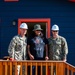 Alvin Malone poses with Navy Officers