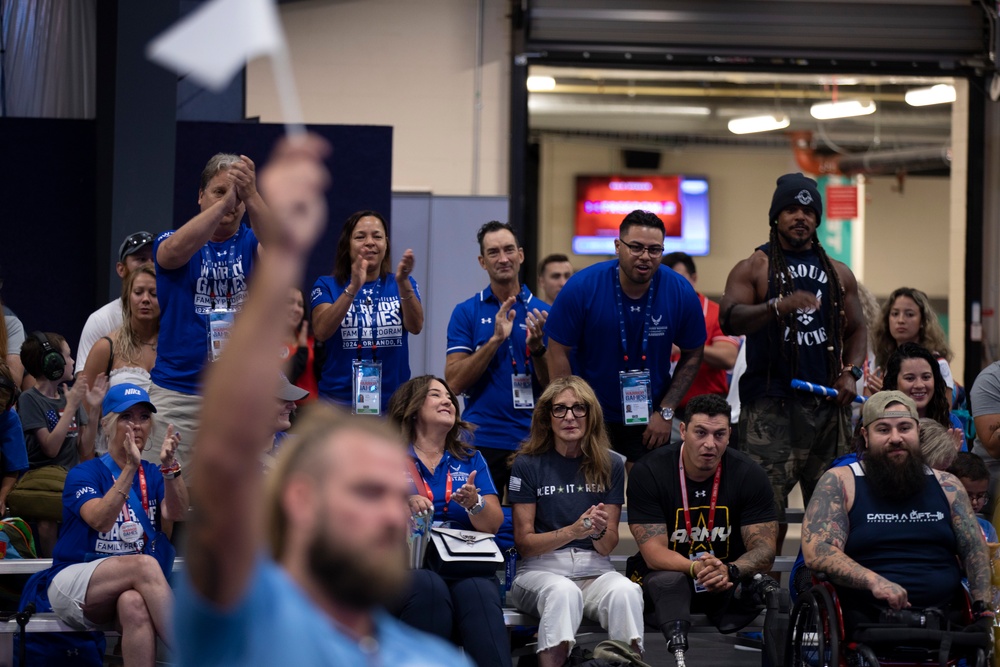 U.S. Air Force competes at powerlifting event during the DoD Warrior Games 2024