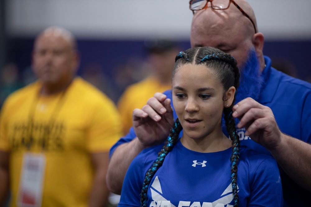 U.S. Air Force competes at powerlifting event during the DoD Warrior Games 2024