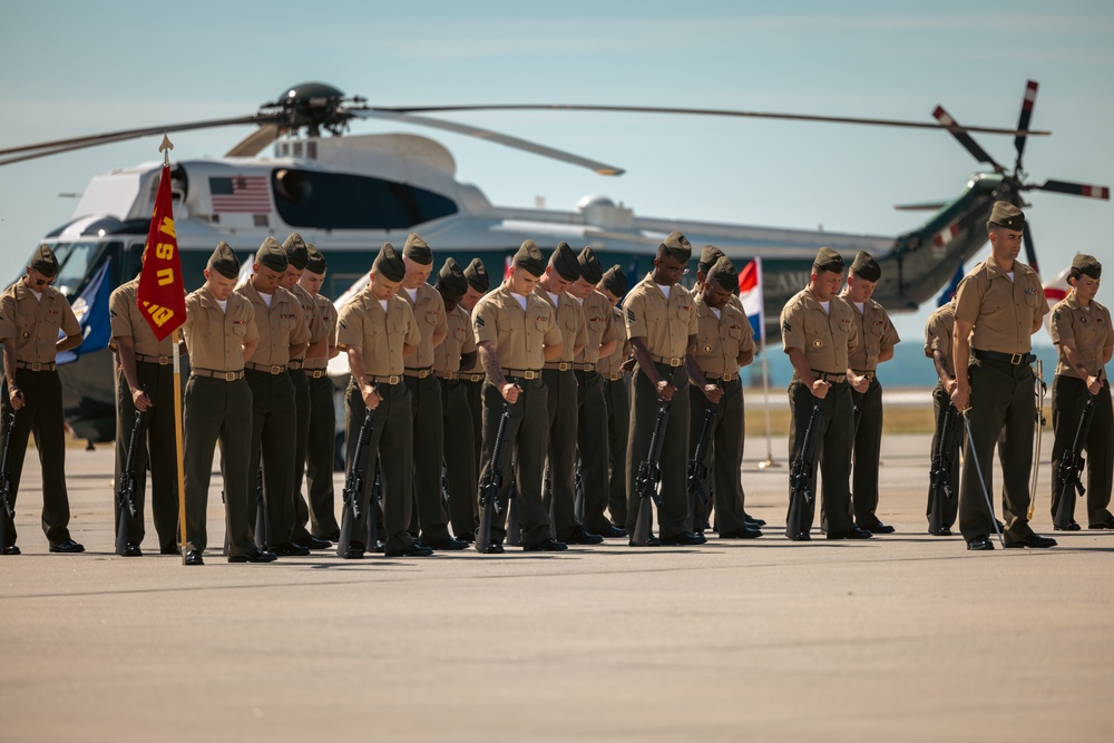 Marine Helicopter Squadron One Hosts a Change of Command Ceremony for Col. Bradley Harms