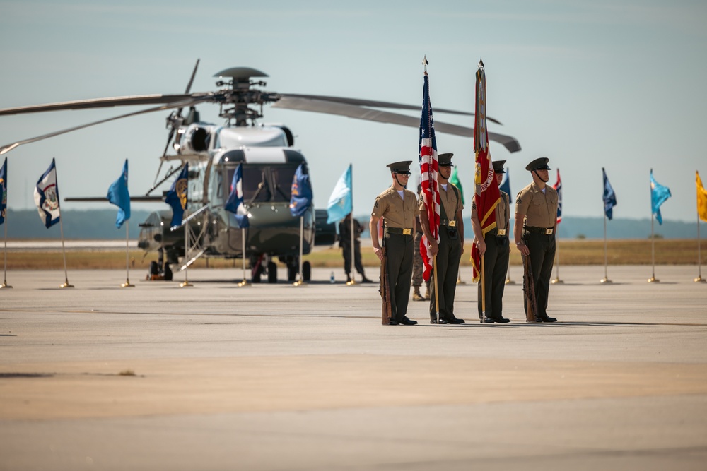 Marine Helicopter Squadron One Hosts a Change of Command Ceremony for Col. Bradley Harms