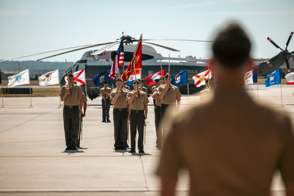 Marine Helicopter Squadron One Hosts a Change of Command Ceremony for Col. Bradley Harms