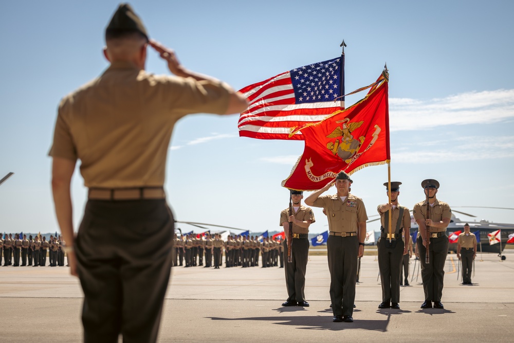 Marine Helicopter Squadron One Hosts a Change of Command Ceremony for Col. Bradley Harms