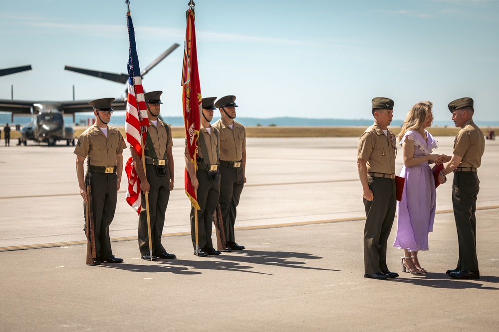 Marine Helicopter Squadron One Hosts a Change of Command Ceremony for Col. Bradley Harms