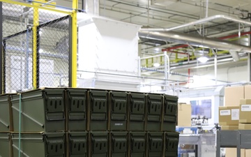 Munitions being prepared for distribution at Iowa Army Ammunition Plant