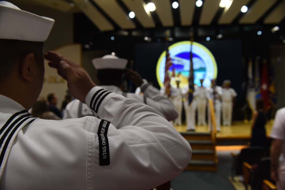 National Anthem Salute at NTAG ORV Change of Command