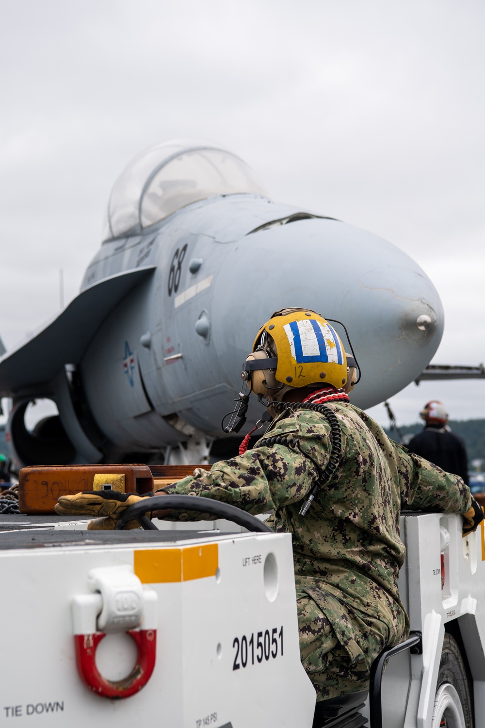 Sailor Maneuvers F/A-18F