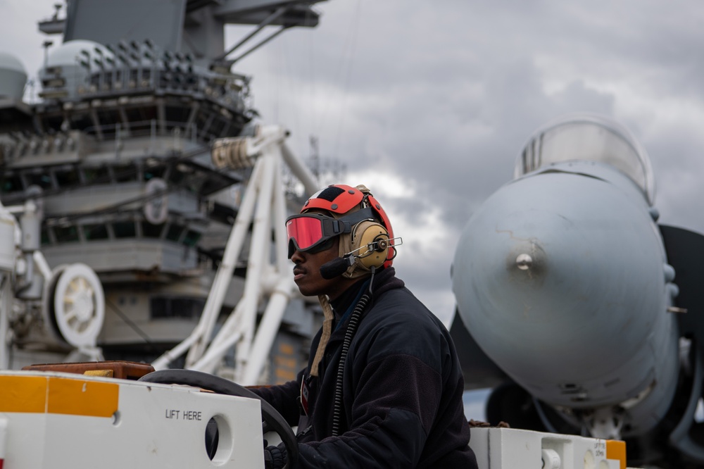 Sailor Maneuvers Aircraft