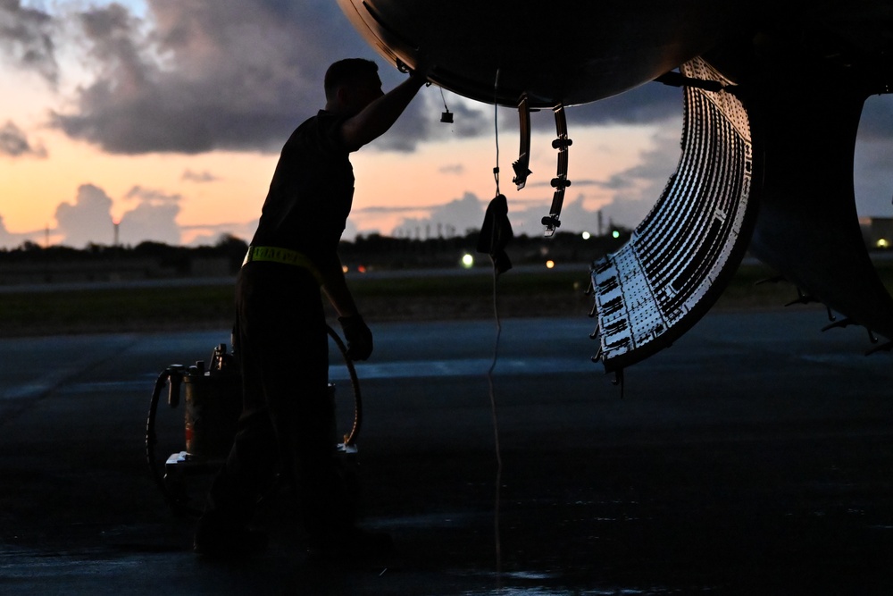 Bomber Task Force 24-6 mission continues