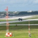 37th Expeditionary Bomb Squadron B-1B Lancers take off from Andersen AFB to redeploy back to Ellsworth AFB.