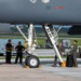 37th Expeditionary Bomb Squadron B-1B Lancers take off from Andersen AFB to redeploy back to Ellsworth AFB.