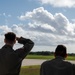 37th Expeditionary Bomb Squadron B-1B Lancers take off from Andersen AFB to redeploy back to Ellsworth AFB.