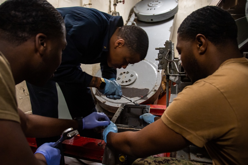 Sailors Conduct Service Change