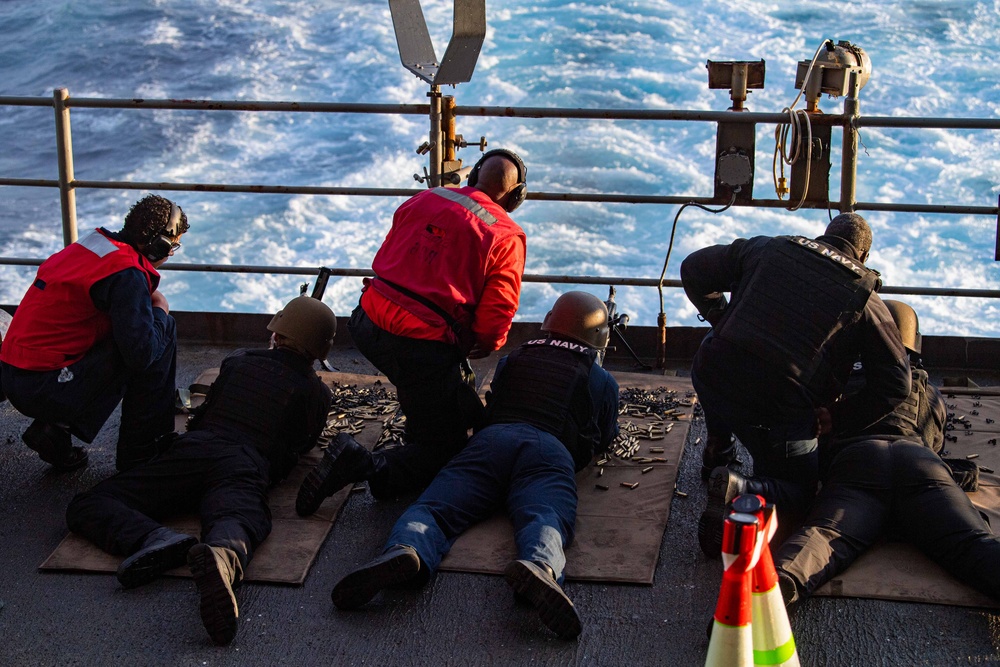 U.S. Navy Sailors Do Weapons Training