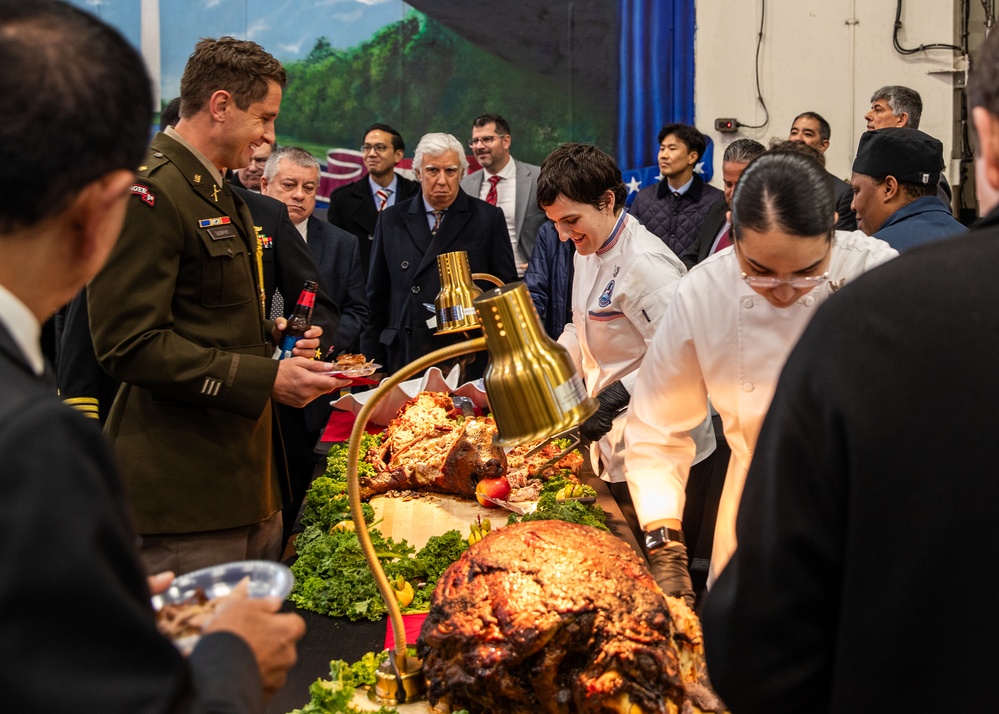 George Washington Hosts Formal Reception off the Coast of Lima, Peru