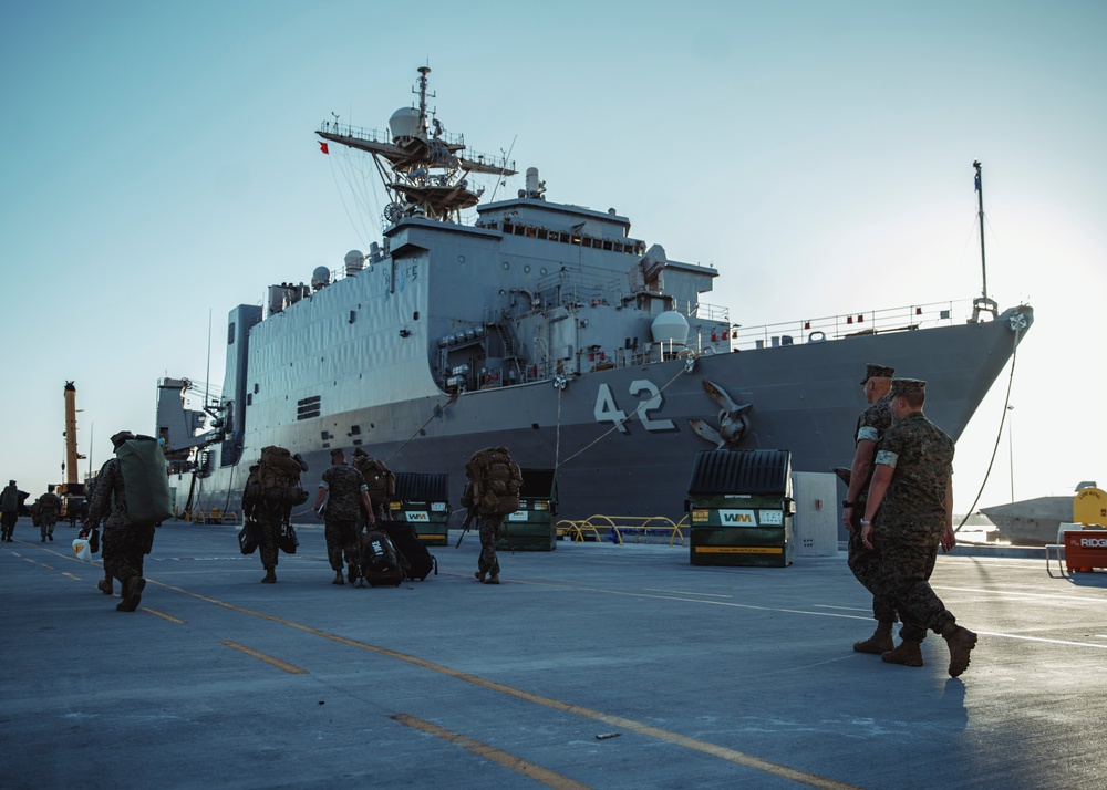 15th MEU Marines embark USS Germantown for RIMPAC 2024