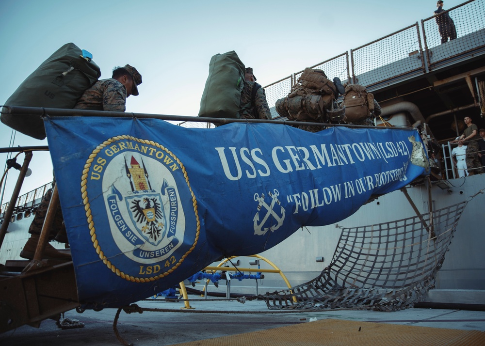 15th MEU Marines embark USS Germantown for RIMPAC 2024