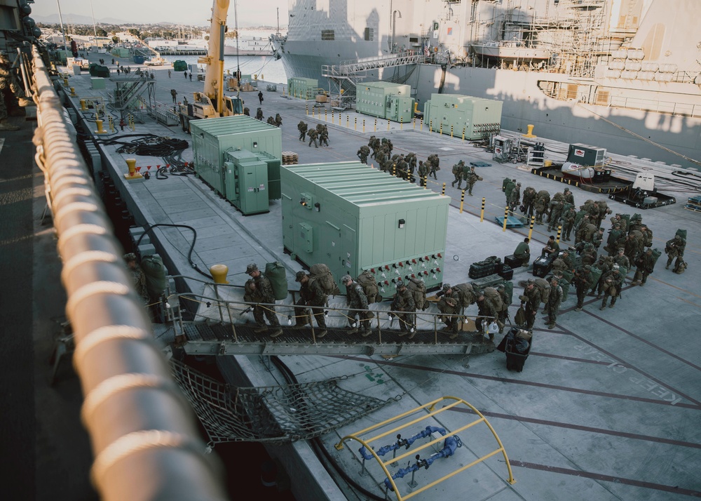 15th MEU Marines embark USS Germantown for RIMPAC 2024