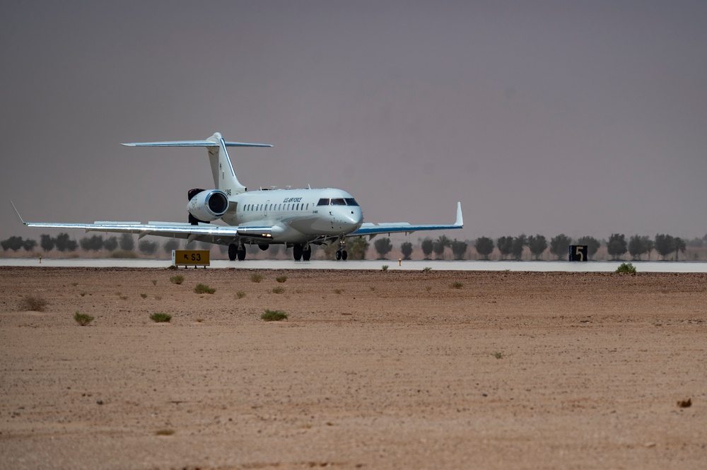 E-11A aircraft play key role during humanitarian airdrops in Gaza