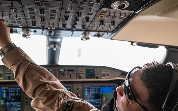 E-11A aircraft play key role during humanitarian airdrops in Gaza