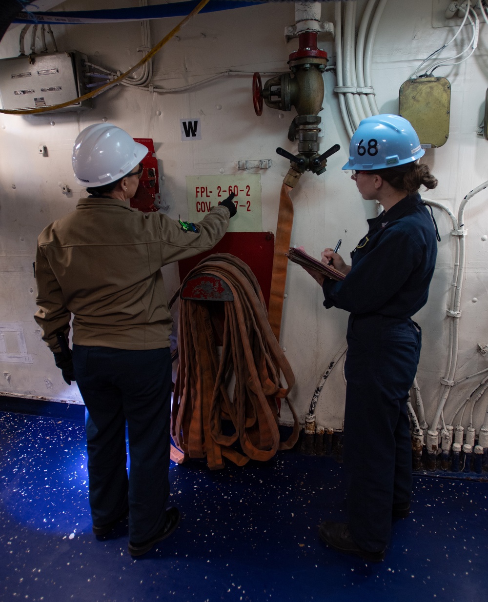 Sailors Perform Inspection