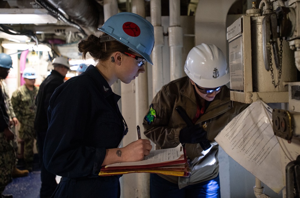 Sailors Perform Inspection