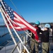 Sailors Raise the Flag for Colors