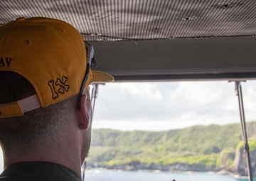 USS Ronald Reagan (CVN 76) Departs From Guam